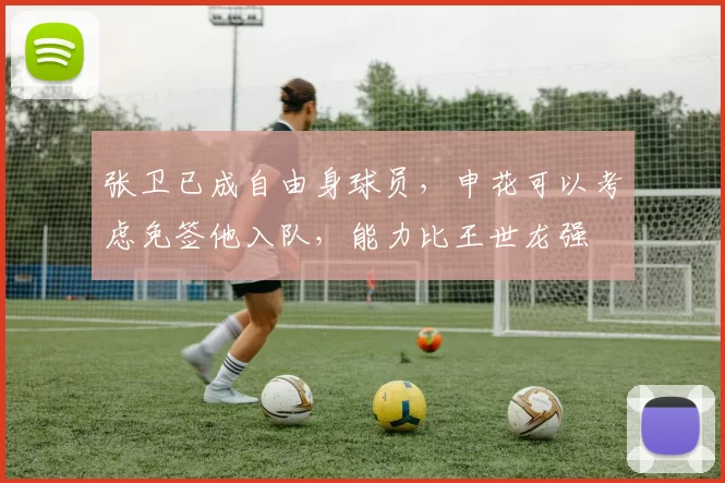 张卫已成自由身球员，申花可以考虑免签他入队，能力比王世龙强